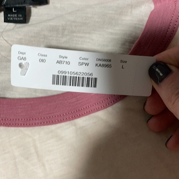 J. Crew ringer tee, NWT, L - Picture 5 of 6